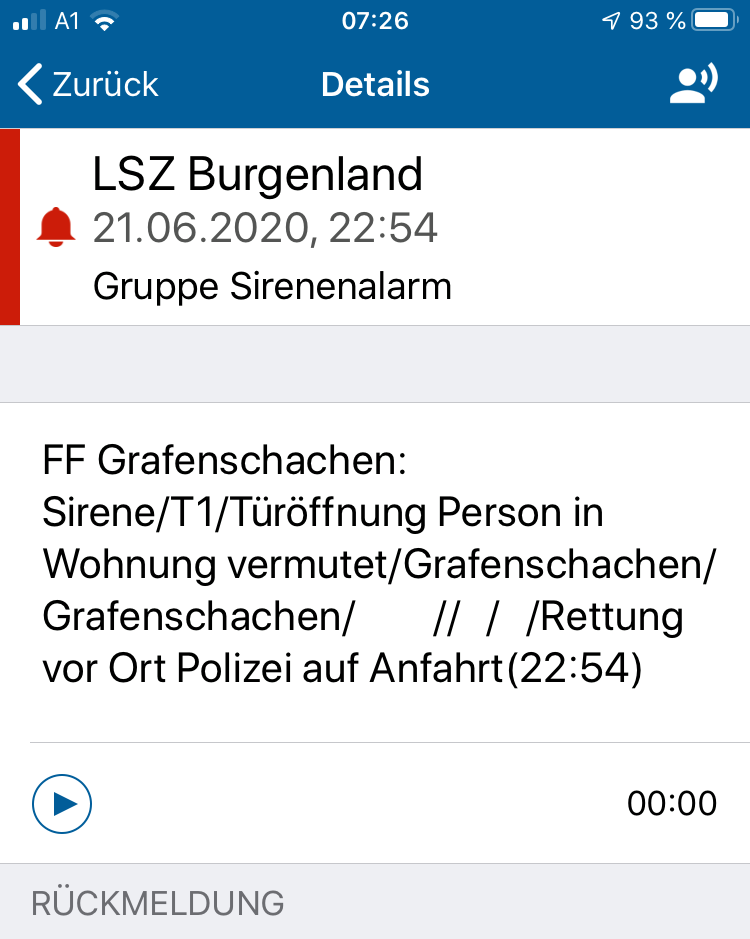 T1 Türöffnung 21.06.2020