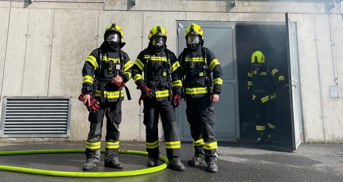 Atemschutzausbildung im Brandhaus