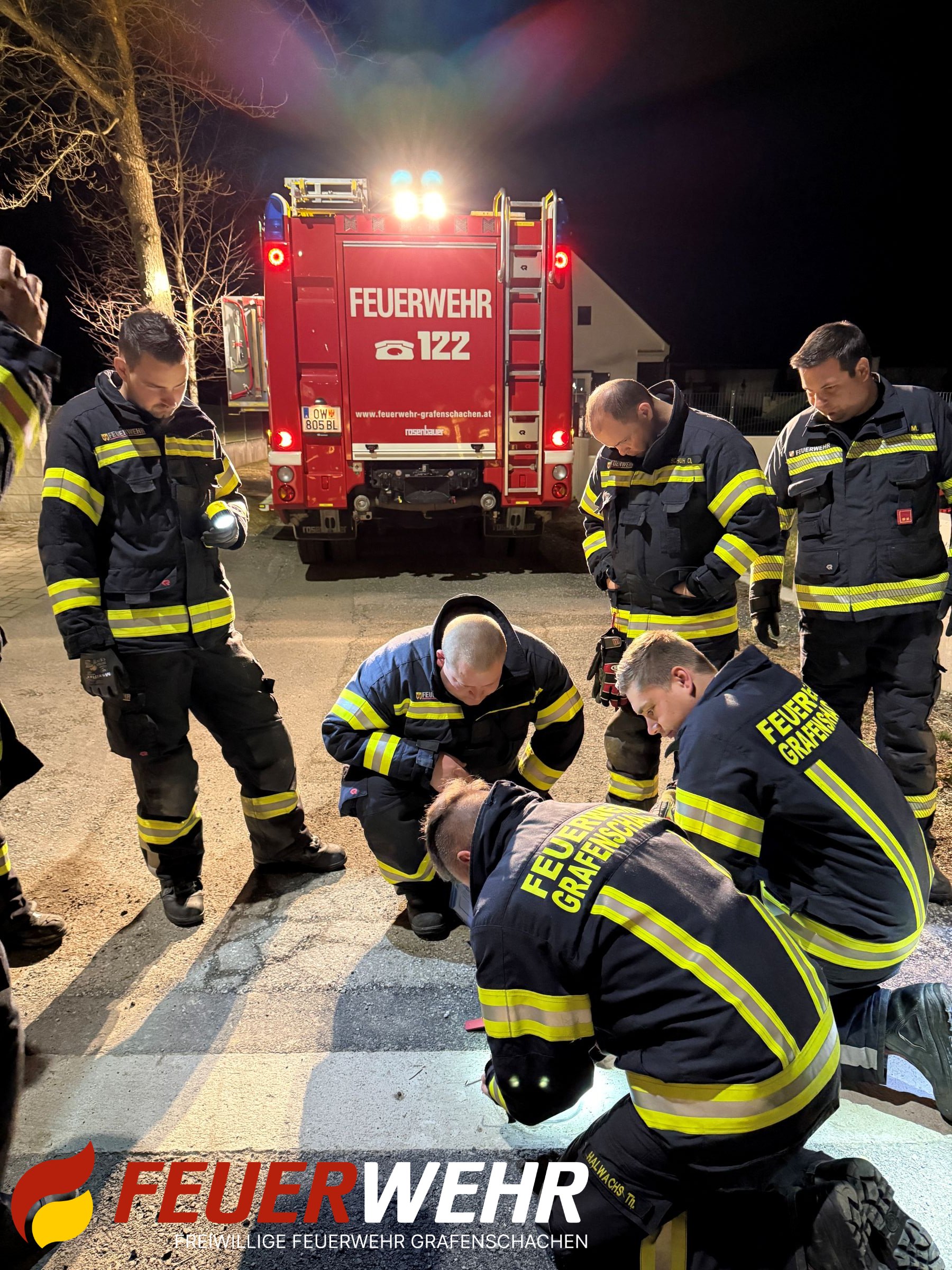 🚒 Winterschulung – Mobiler Hochwasserschutz 🌊